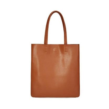 Sac fourre-tout en cuir minimaliste et simple
