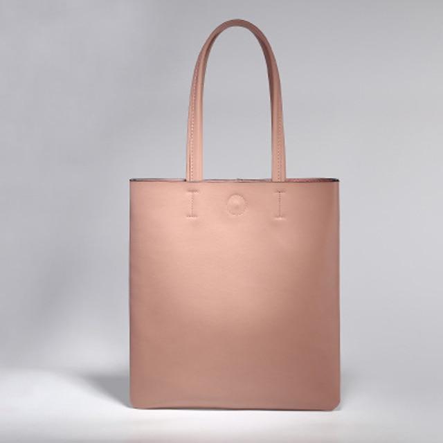 Minimalist Simple Leather Tote Bag