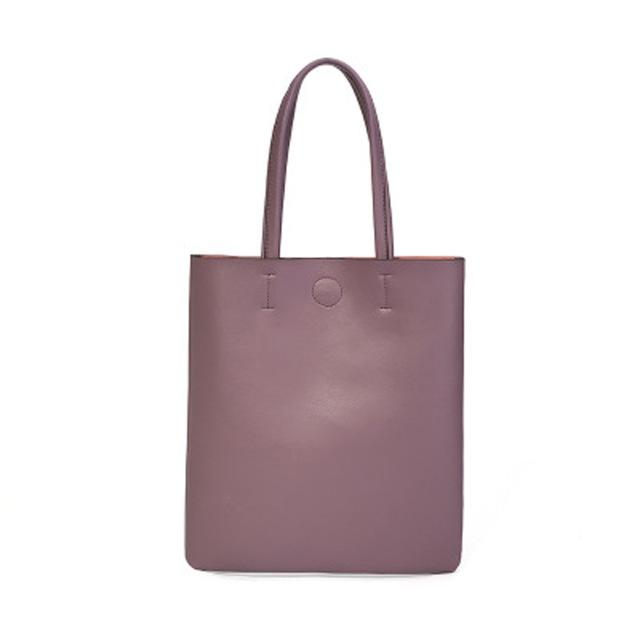 Minimalist Simple Leather Tote Bag