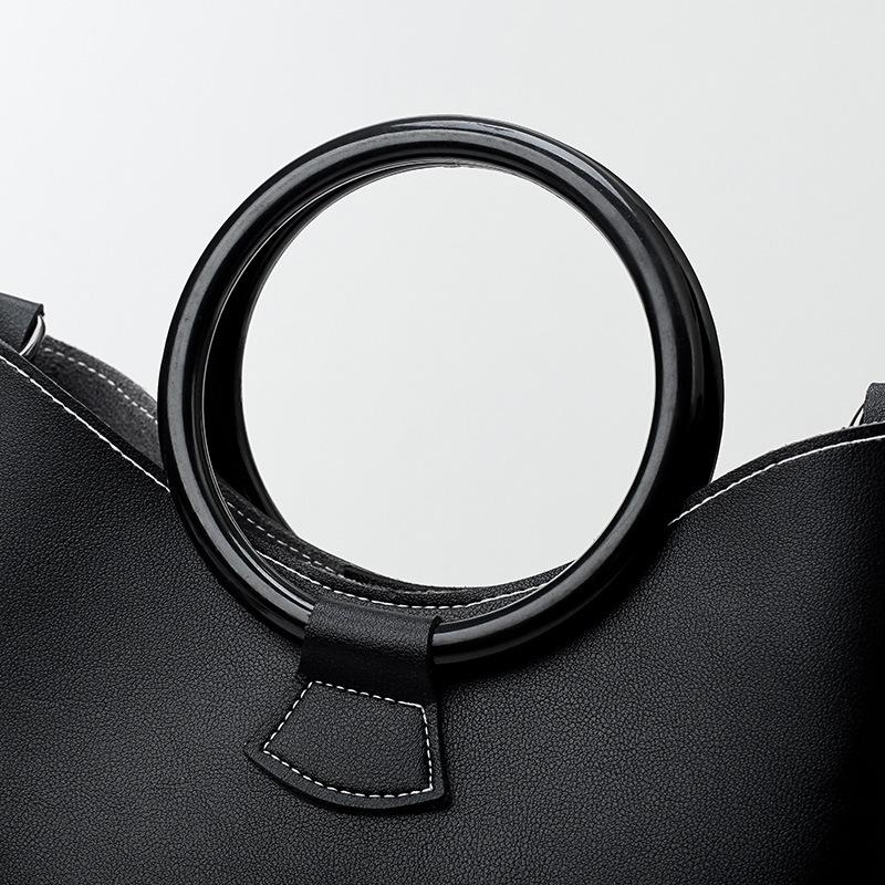 Sac à main minimaliste en cuir PU géométrique | Sac à main design
