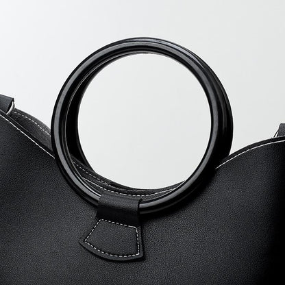 Sac à main minimaliste en cuir PU géométrique | Sac à main design