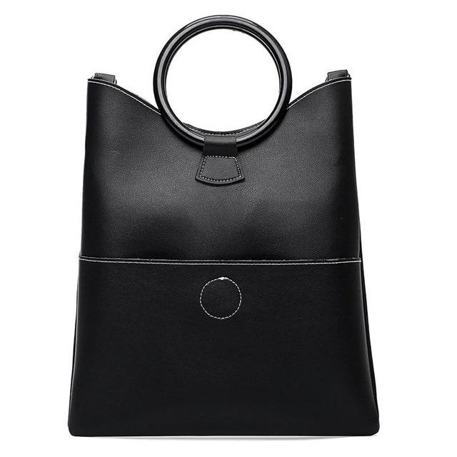 Sac à main minimaliste en cuir PU géométrique | Sac à main design