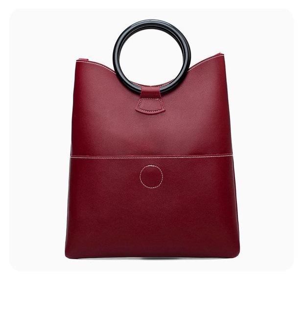 Sac à main minimaliste en cuir PU géométrique | Sac à main design