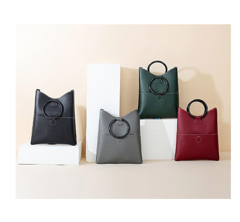 Sac à main minimaliste en cuir PU géométrique | Sac à main design