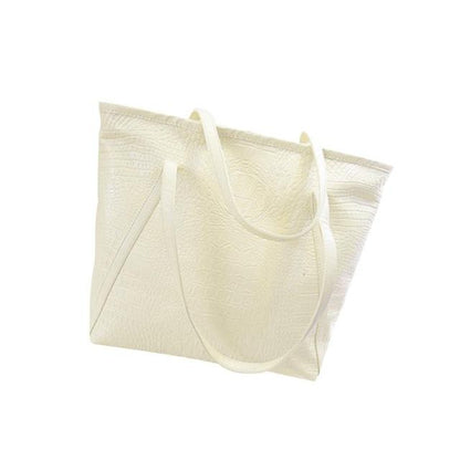 Sac fourre-tout et porte-monnaie en cuir PU brillant avec sangle en V