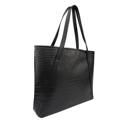 Sac fourre-tout et porte-monnaie en cuir PU brillant avec sangle en V