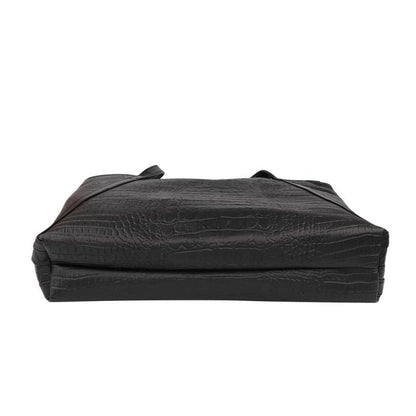 Sac fourre-tout et porte-monnaie en cuir PU brillant avec sangle en V