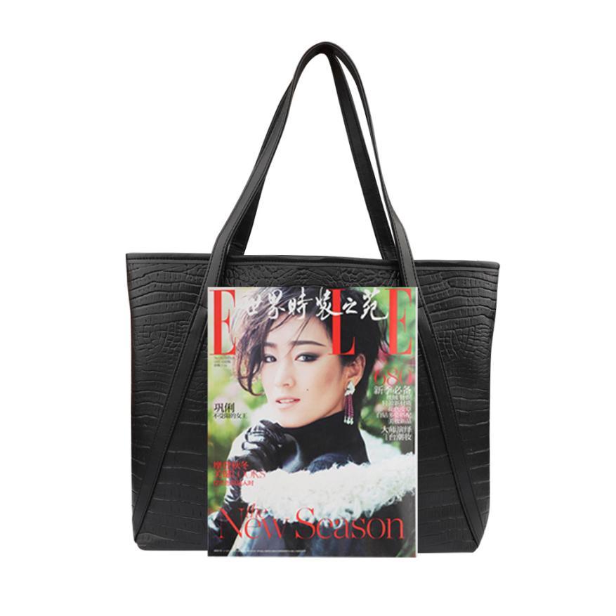 Sac fourre-tout et porte-monnaie en cuir PU brillant avec sangle en V