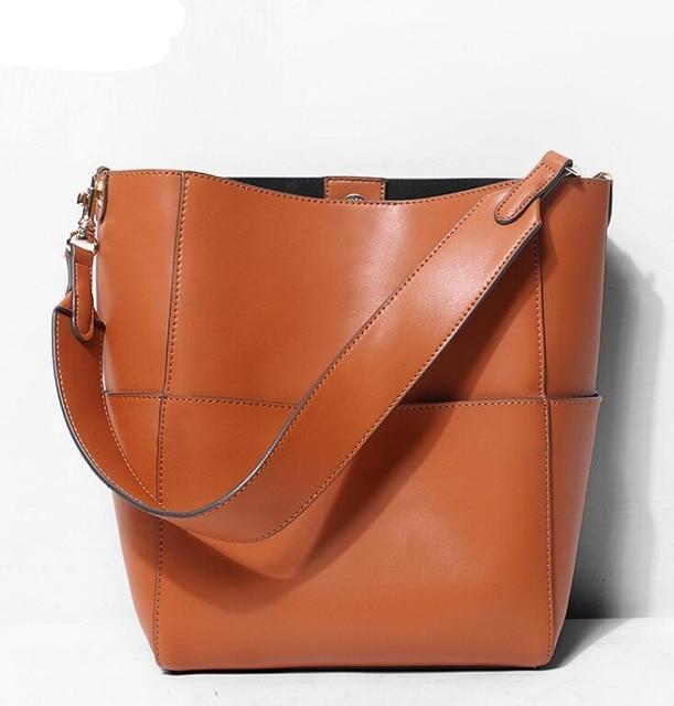 Thick Strapped Leather Crossbody Bag and Purse