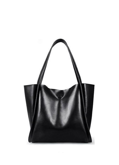 Sac fourre-tout minimaliste en cuir brillant