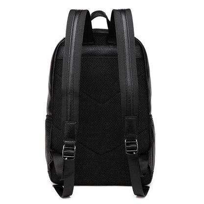 Sac à dos minimaliste noir de 14 pouces avec fermeture éclair sur le devant