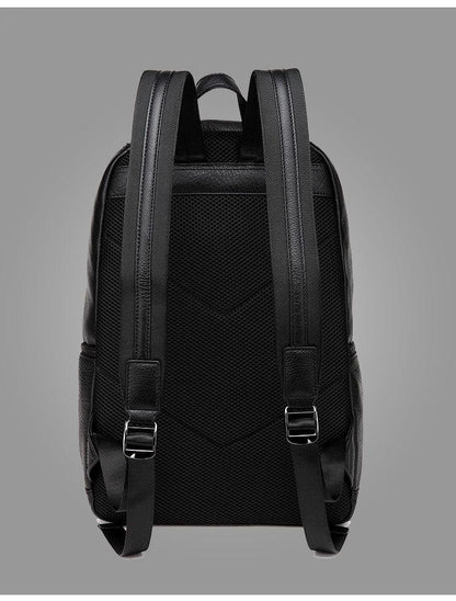 Sac à dos minimaliste noir de 14 pouces avec fermeture éclair sur le devant