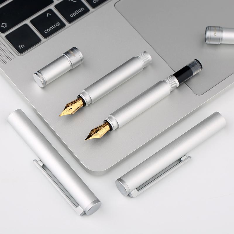 Stylo plume moderne minimaliste en aluminium
