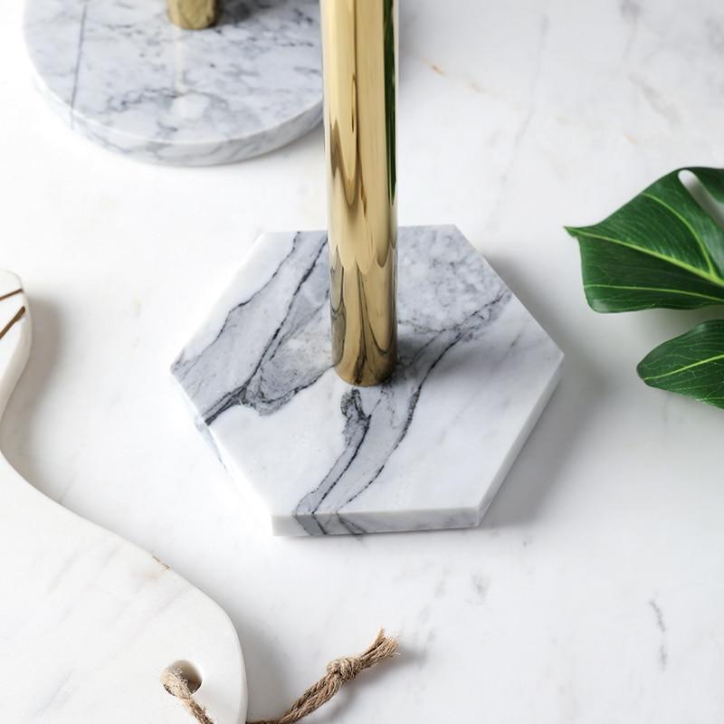 Nordic Style Marble Towel Holder